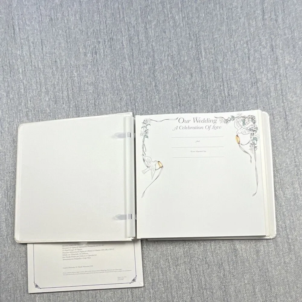 Creative Memories Wedding Scrapbook Album excellent Bundle 2 Pack Page Protector